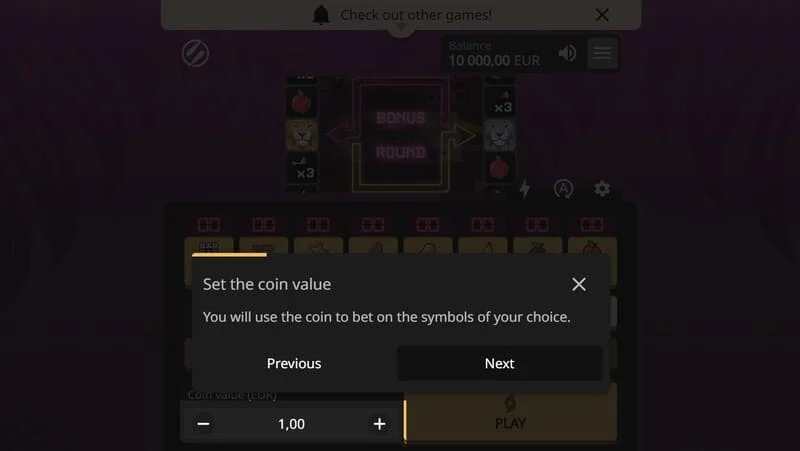 Lion Zama Fruits Bonus Spins - Bonus Spins სერიის საფირმო რეჟიმის გაშვება